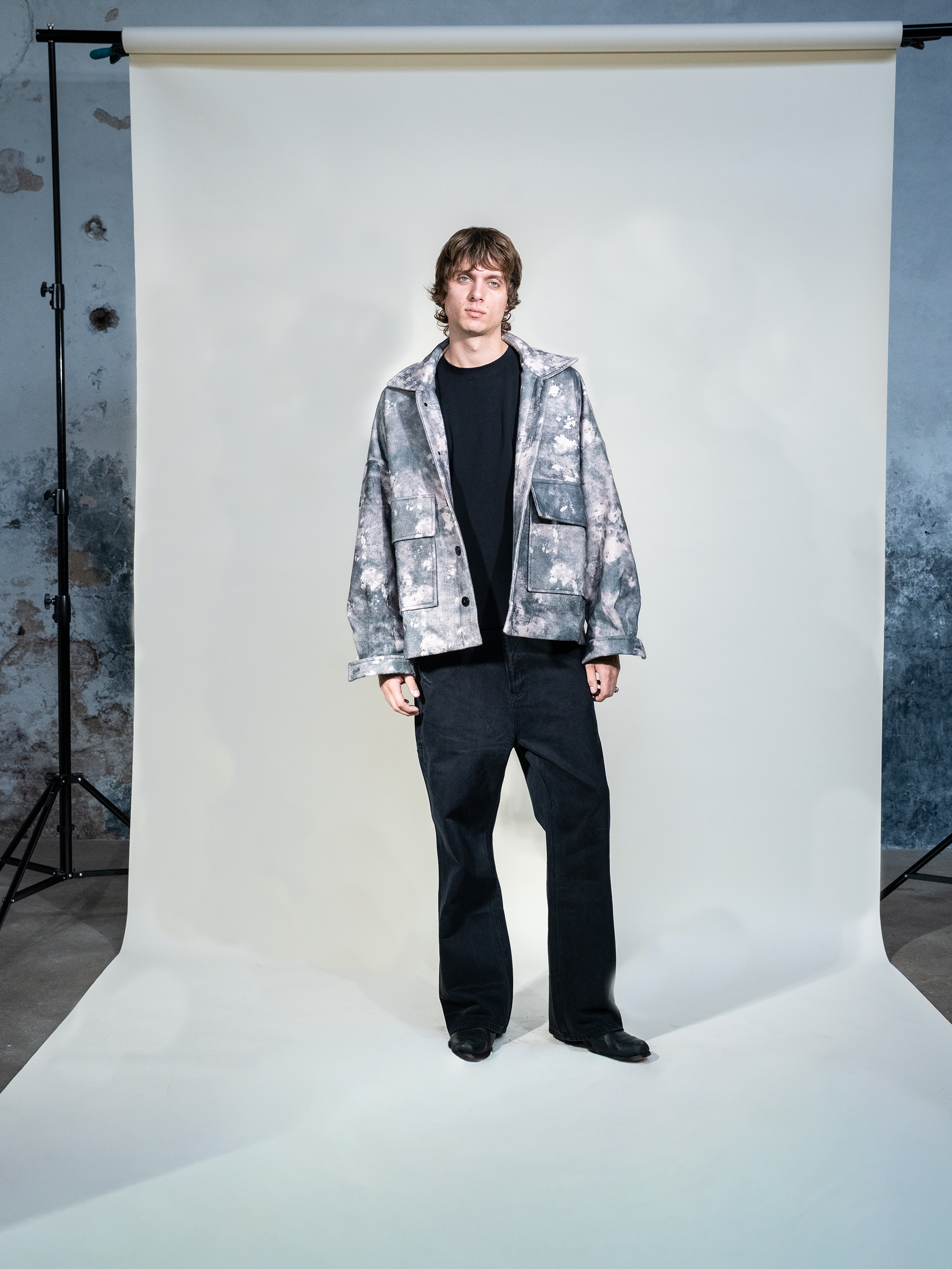 002 Camouflage wool Jacket