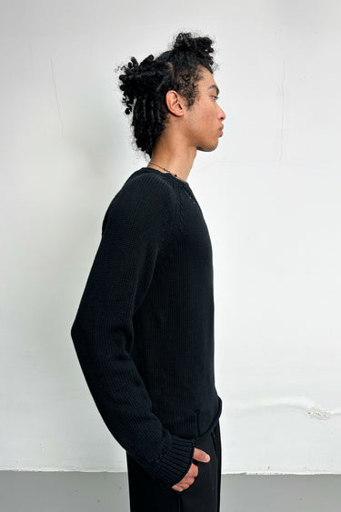 Knitted sweater (black)