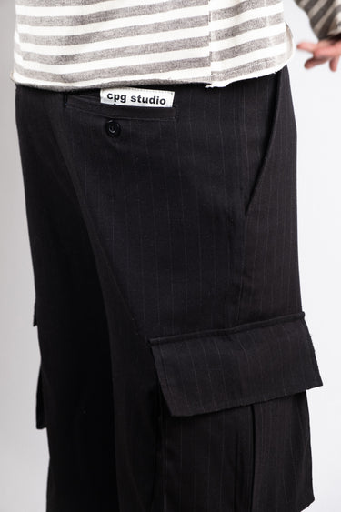 009 Pinstripe Cargo Shorts V2