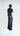 004 pinstripe pants black